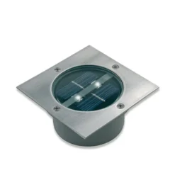 Solar-LED-Bodeneinbaustrahler Lugo, IP44, 10,5 x 10,5 cm