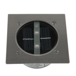 Solar-LED-Bodeneinbaustrahler Lugo, IP44, 10,5 x 10,5 cm