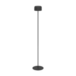 Solar-LED-Terrassenlampe Roccanova-L, schwarz, Höhe 120 cm
