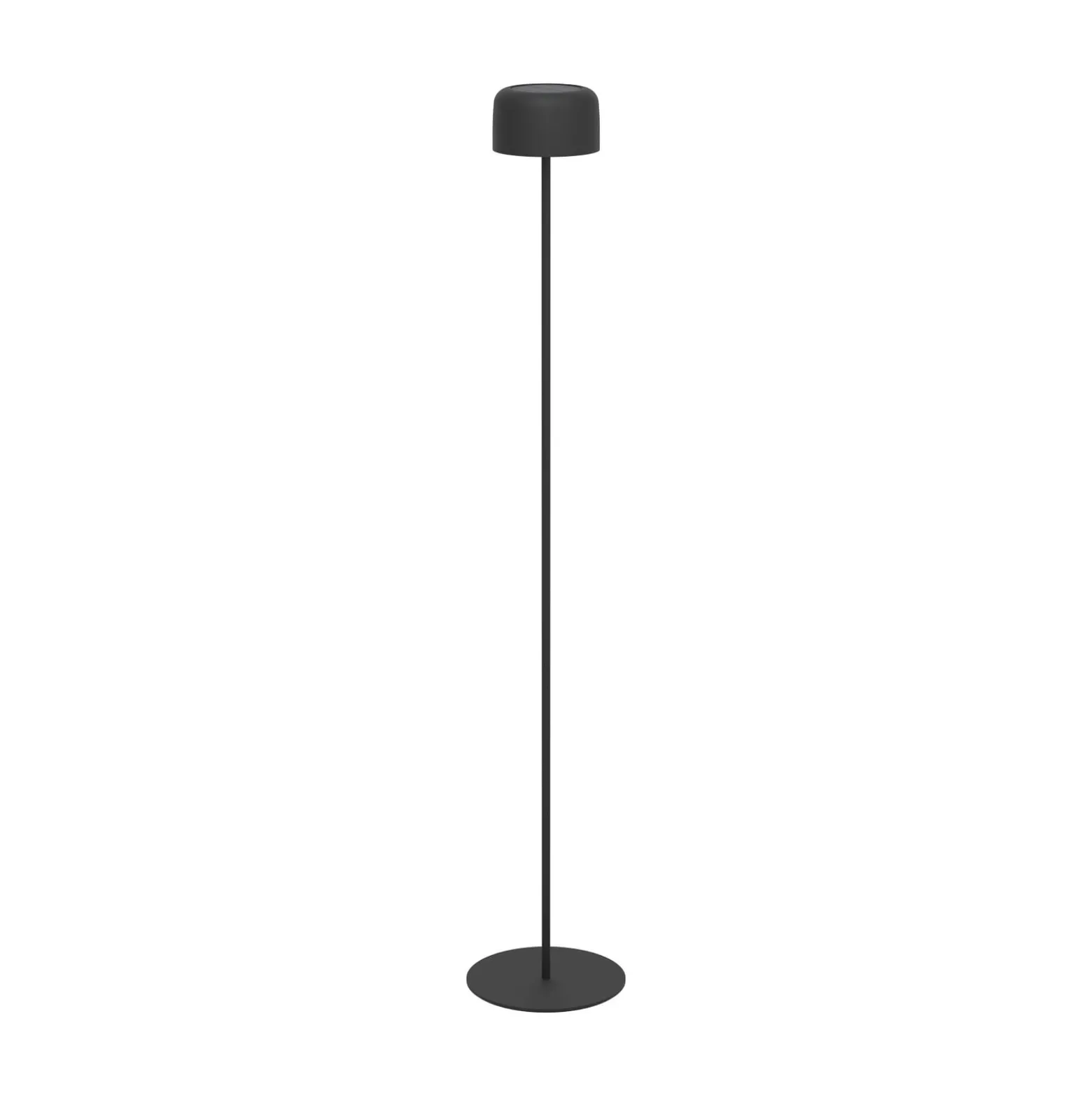Solar-LED-Terrassenlampe Roccanova-L, schwarz, Höhe 120 cm