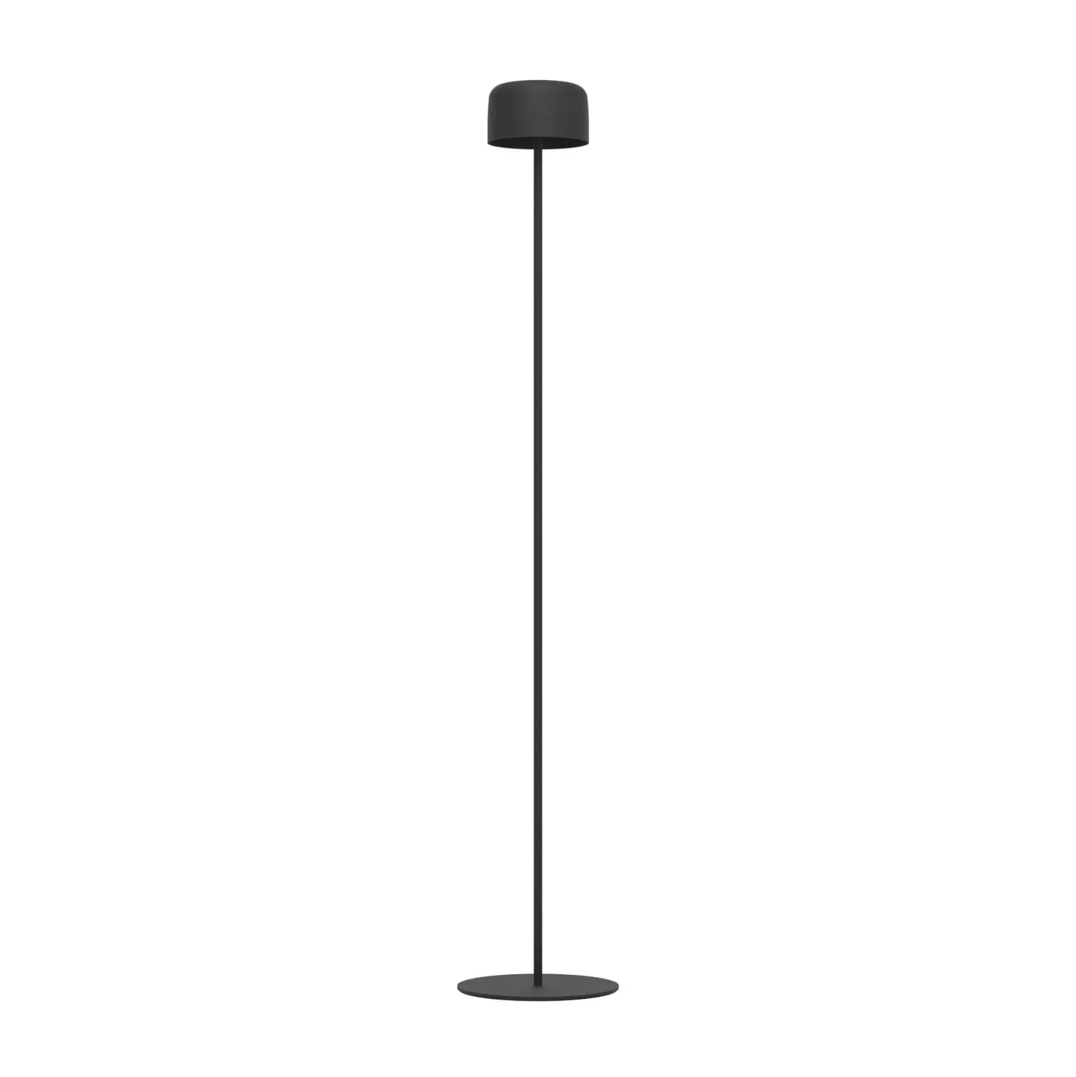 Solar-LED-Terrassenlampe Roccanova-L, schwarz, Höhe 120 cm
