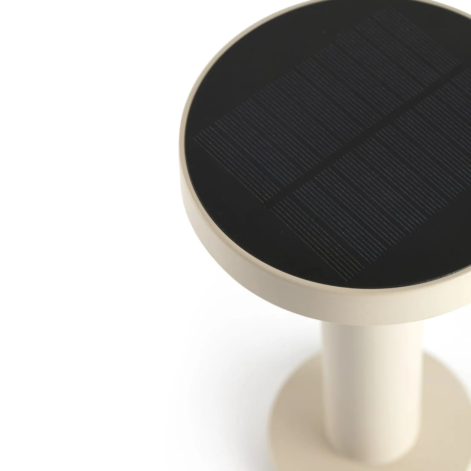 Solar-LED-Tischleuchte Cairo, beige, Kunststoff, IP44, 21 cm