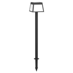 Solar-LED-Wegeleuchte Altilia, Höhe 106 cm, schwarz, Sensor