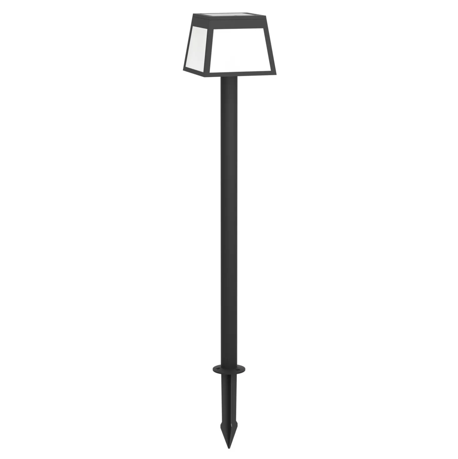 Solar-LED-Wegeleuchte Altilia, Höhe 106 cm, schwarz, Sensor