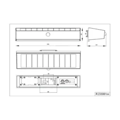 Solar-Wandleuchte Silves, schwarz, Sensor, IP44