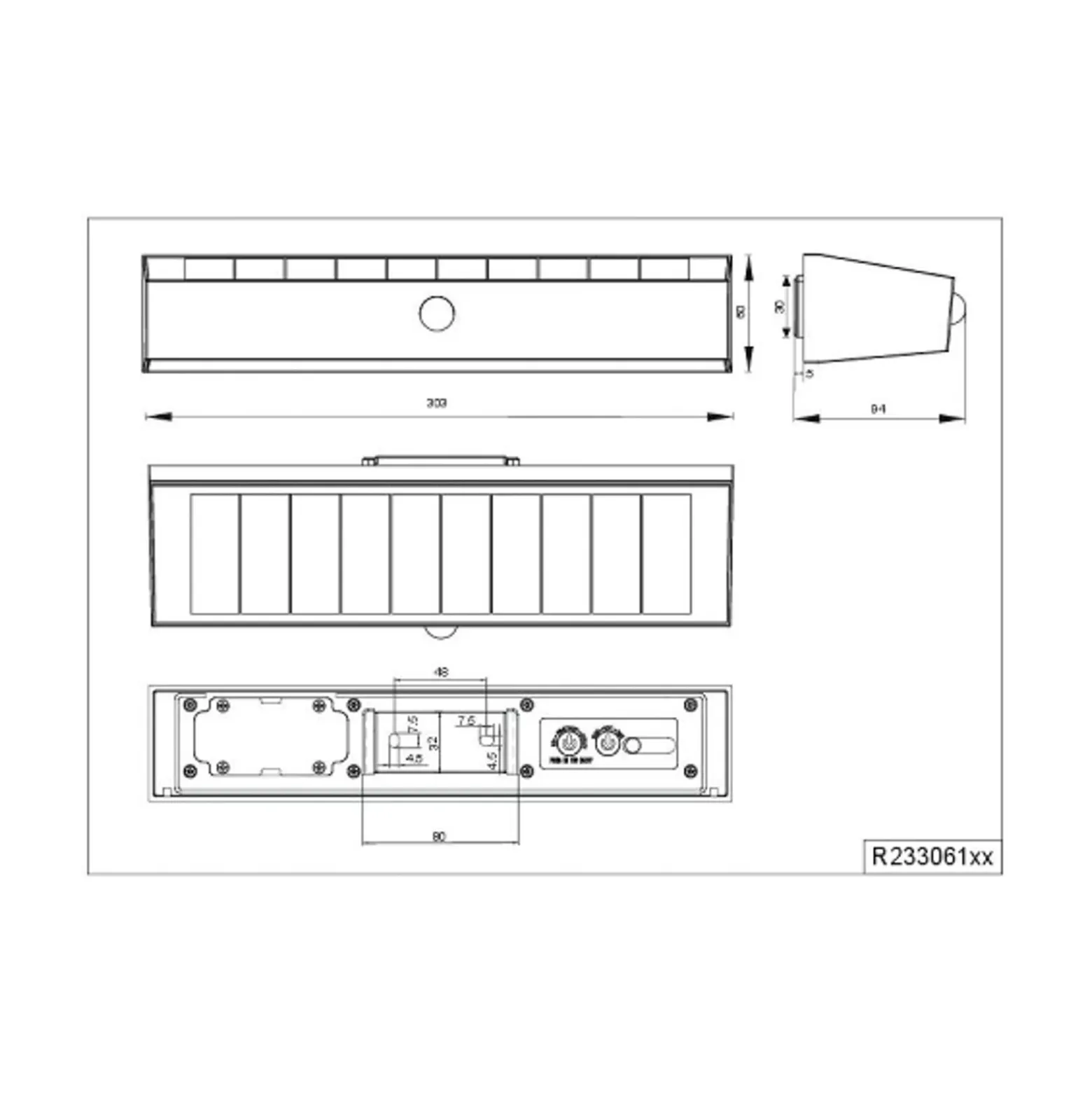 Solar-Wandleuchte Silves, schwarz, Sensor, IP44