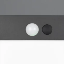 Solar-Wegeleuchte Colombo, schwarz matt, Metall, Höhe 100 cm
