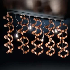 Spiralförmige Deckenleuchte Copper