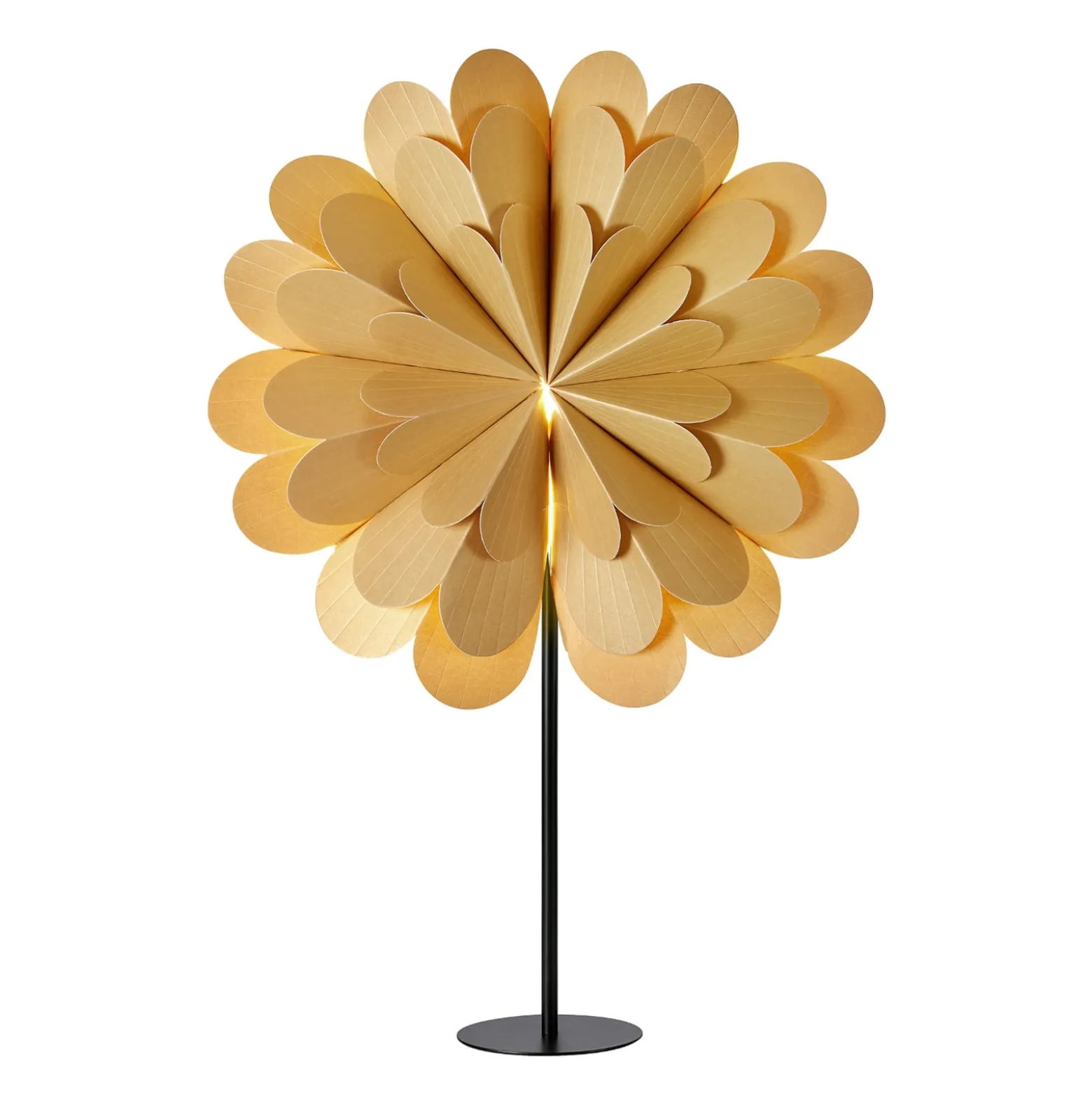 Standstern Maravilla, gold/schwarz Höhe 68 cm