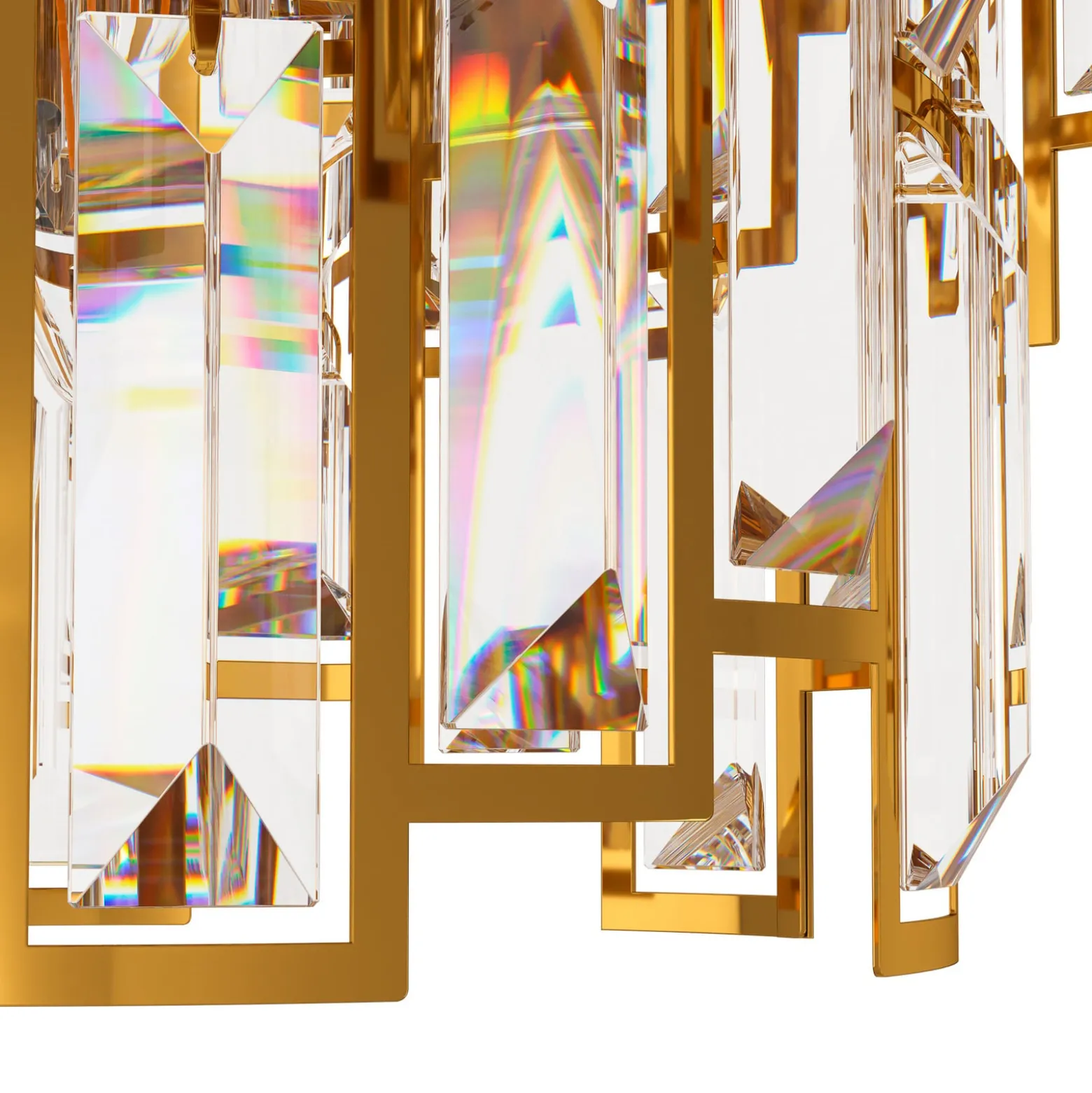 Stars of Light Deckenlampe Calmeilles messing Ø 63 cm Glas