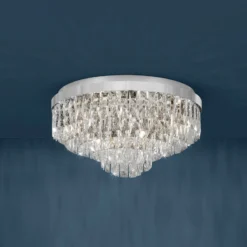 Stars of Light Deckenlampe Valparaiso, chrom Ø 58 cm Metall