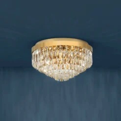 Stars of Light Deckenlampe Valparaiso, gold Ø 48 cm Metall