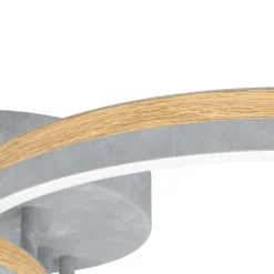 Stars of Light LED-Deckenlampe Cadinaro grau/holz 73cm dim