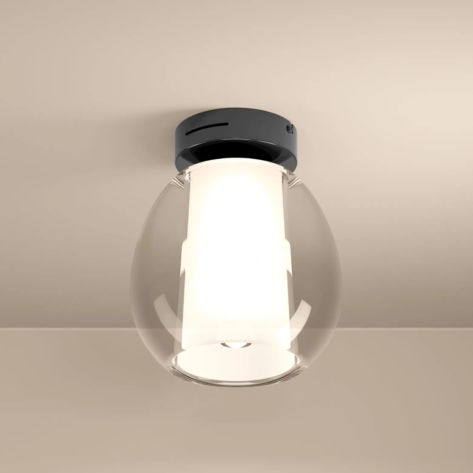 Stars of Light LED-Deckenlampe Menorca, nickel Ø 21 cm CCT