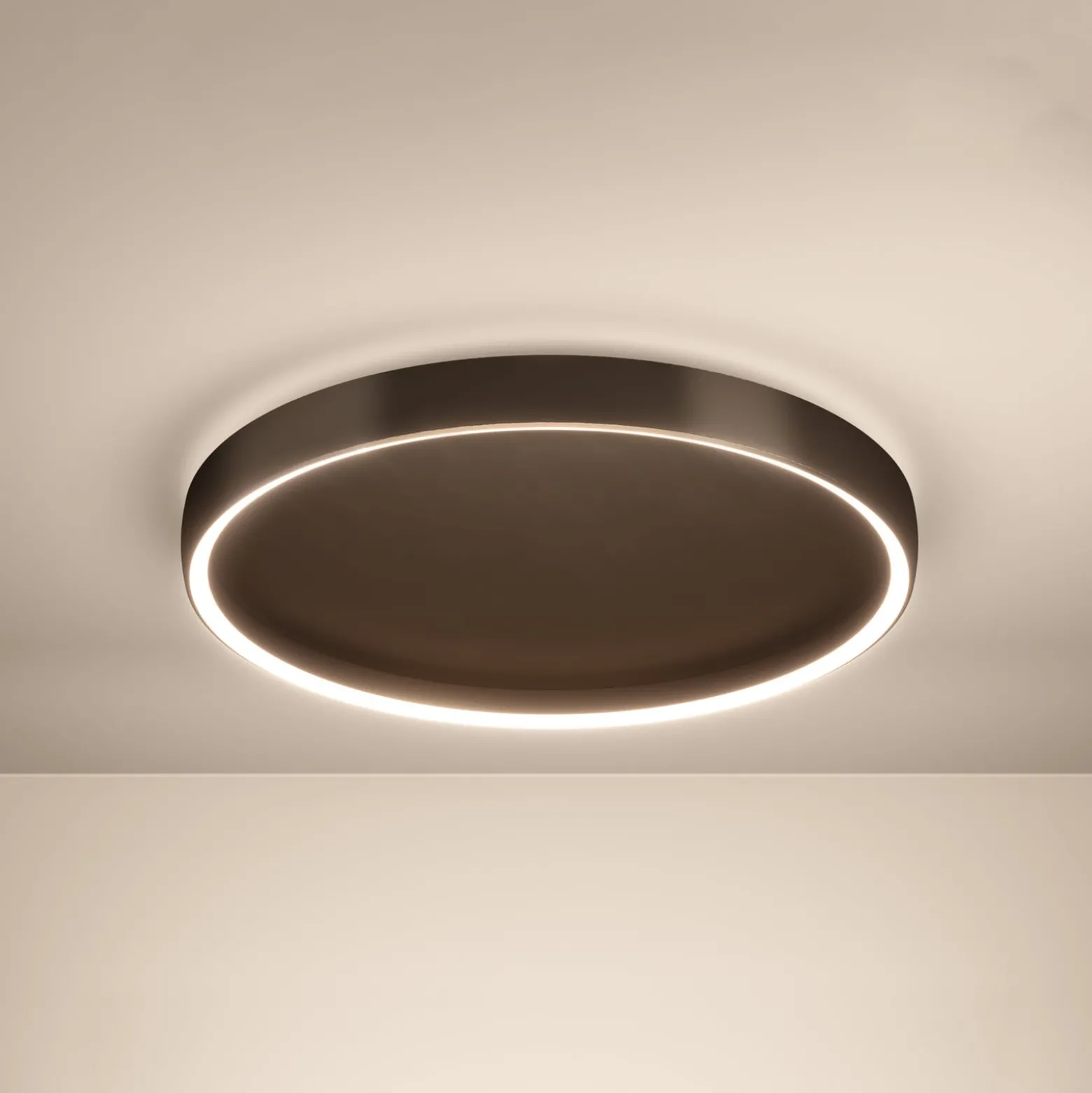 Stars of Light LED-Deckenlampe Trabuco schwarz/braun 55 cm