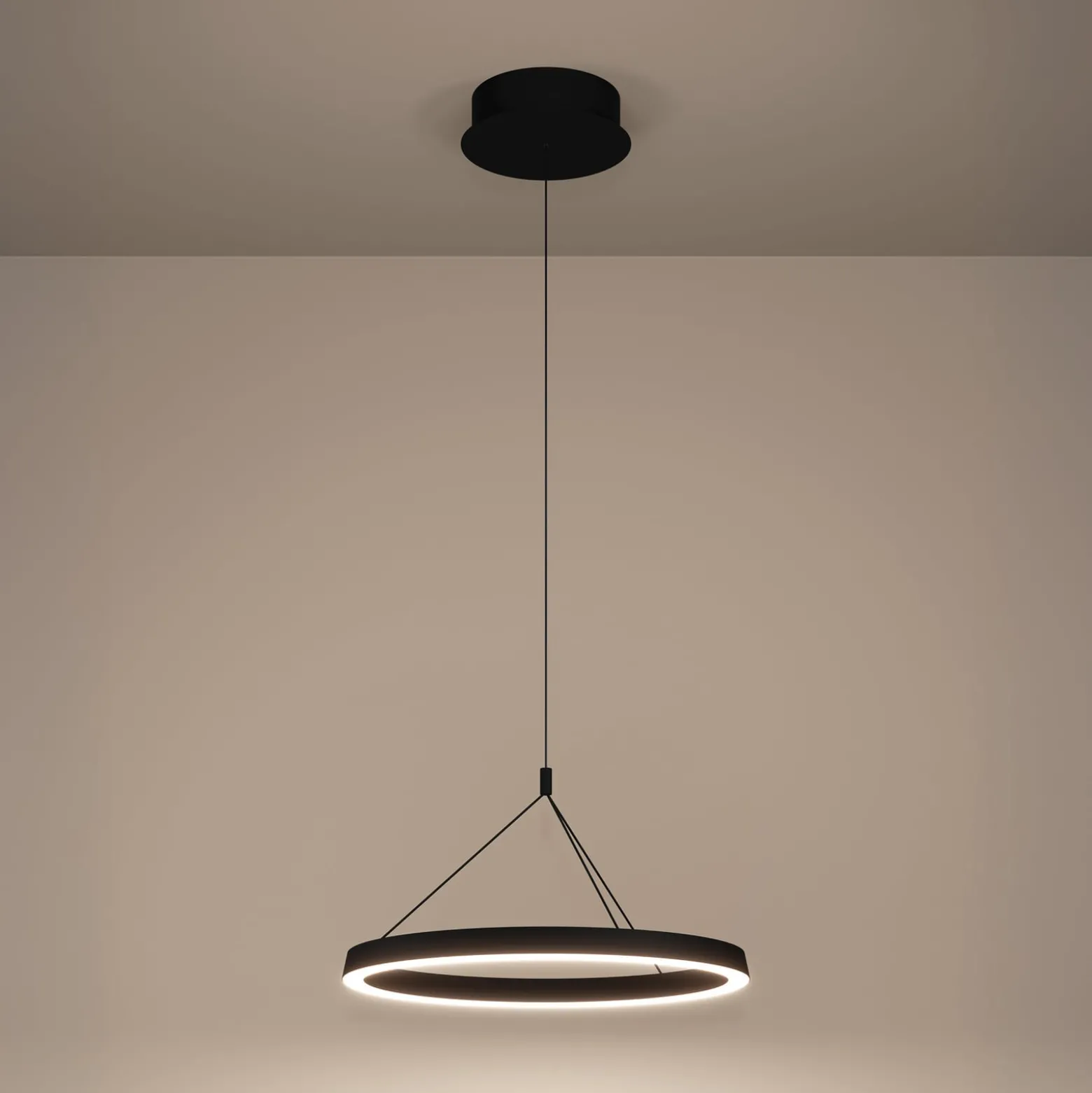 Stars of Light LED-Hängelampe Canyamel schwarz Ø 55 cm CCT