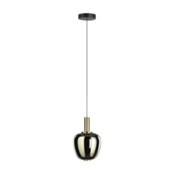 Stars of Light LED-Hängelampe Fruitera gold Ø25cm Glas CCT