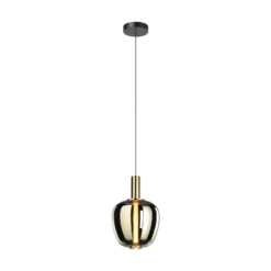 Stars of Light LED-Hängelampe Fruitera gold Ø25cm Glas CCT