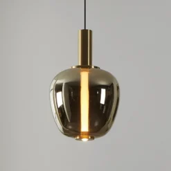 Stars of Light LED-Hängelampe Fruitera gold Ø25cm Glas CCT