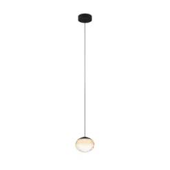 Stars of Light LED-Hängelampe Pantoja schwarz/amber 24cm CCT