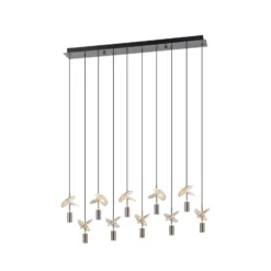 Stars of Light LED-Hängeleuchte Comareira nickel 91 cm CCT
