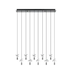 Stars of Light LED-Hängeleuchte Comareira nickel 91 cm CCT