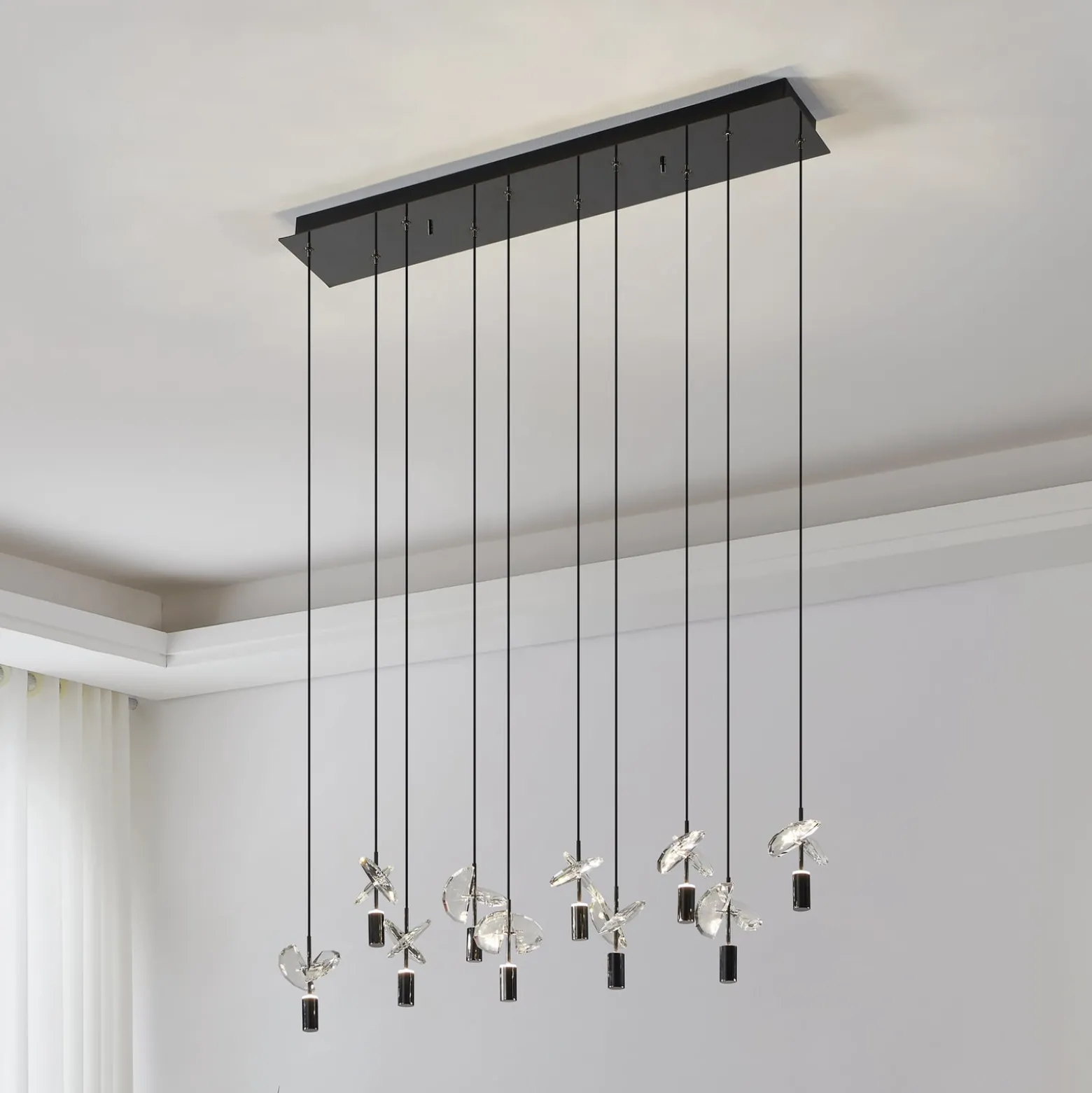 Stars of Light LED-Hängeleuchte Comareira nickel 91 cm CCT