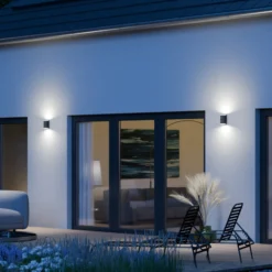 STEINEL Außenwandlampe L940 SC, anthrazit, Sensor, 2-flg