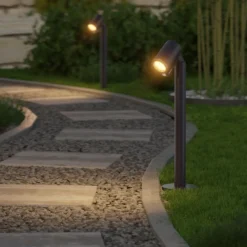 STEINEL LED-Sockellampe Way SC Sensor anthrazit, IP65, RGBWW
