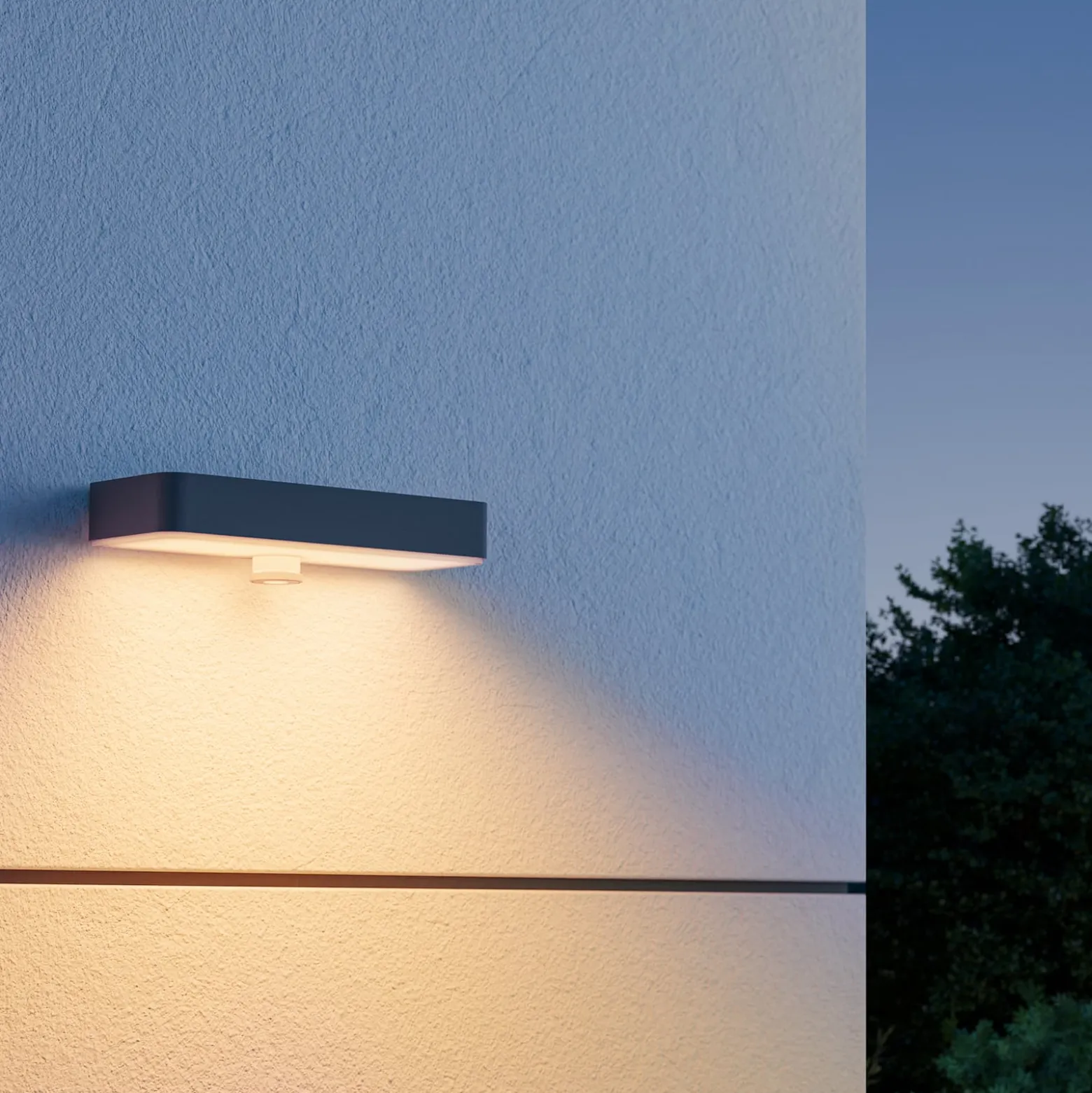 STEINEL LED-Solar-Wandlampe XSolar SOL-O S, anthrazit Sensor