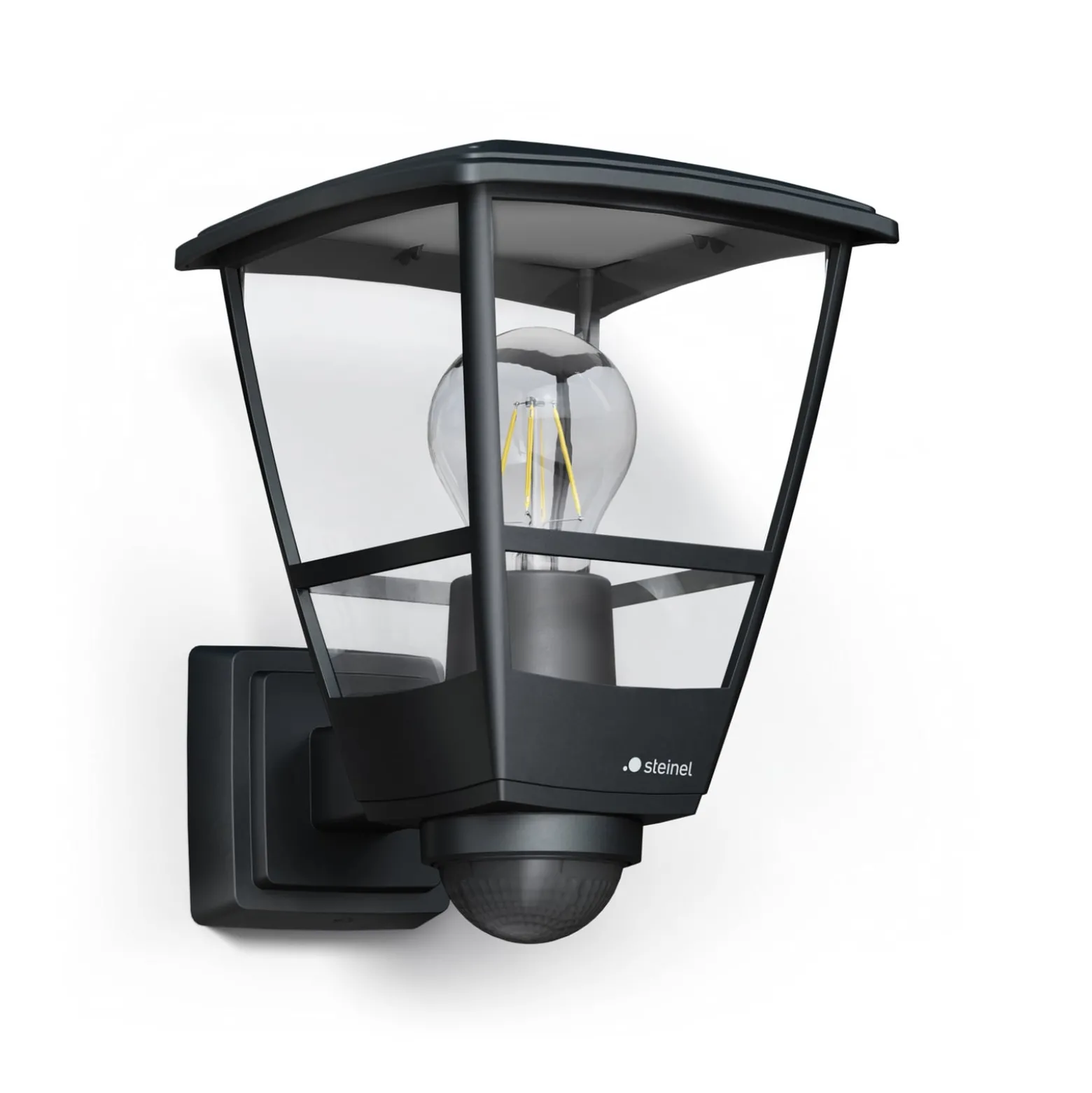 STEINEL L 10 S Außenwandlampe mit Sensor schwarz