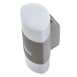 STEINEL L 910 S LED-Sensor-Außenwandleuchte silber