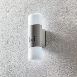 STEINEL L 910 S LED-Sensor-Außenwandleuchte silber