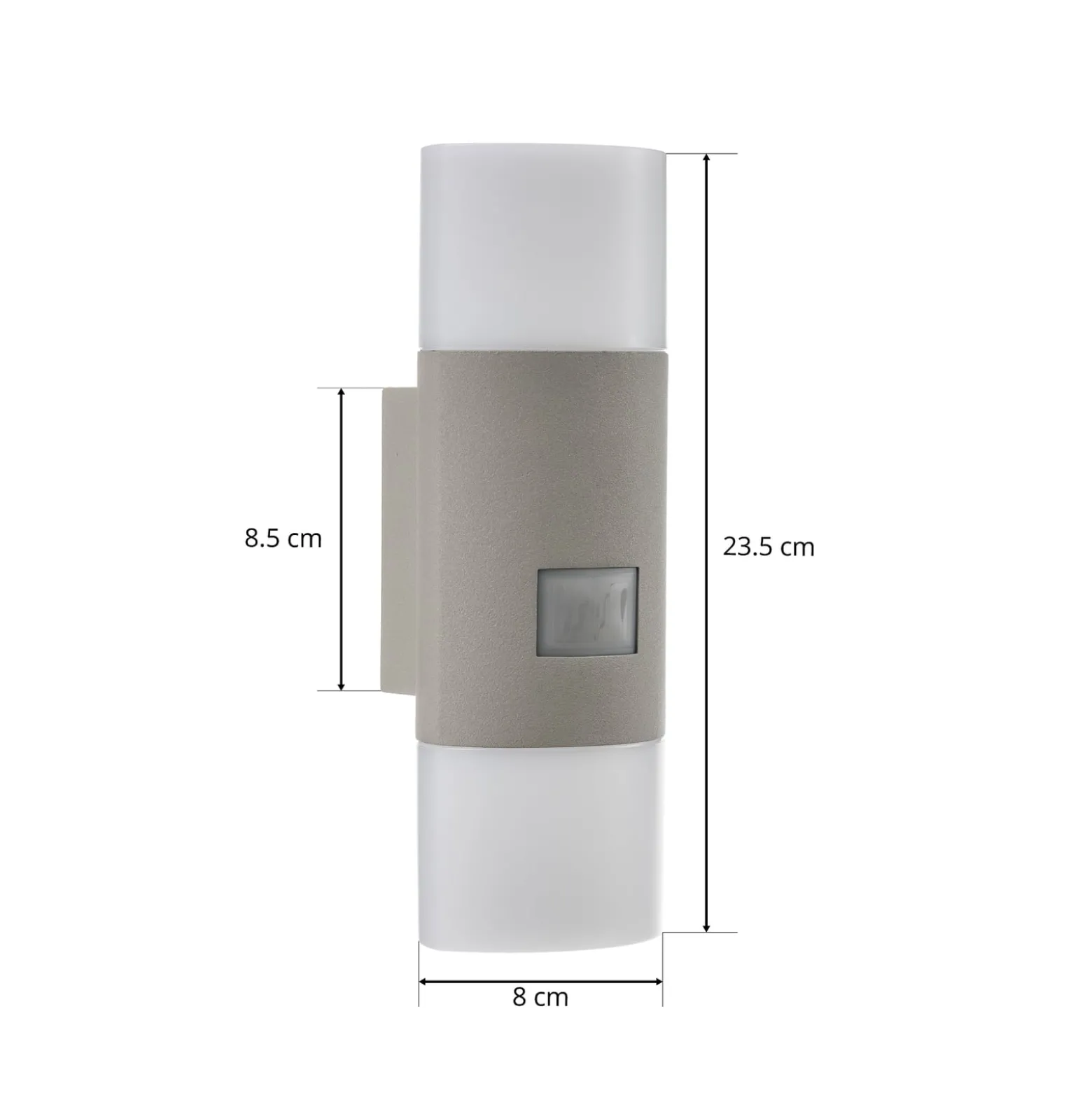 STEINEL L 910 S LED-Sensor-Außenwandleuchte silber