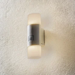 STEINEL L 910 S LED-Sensor-Außenwandleuchte silber