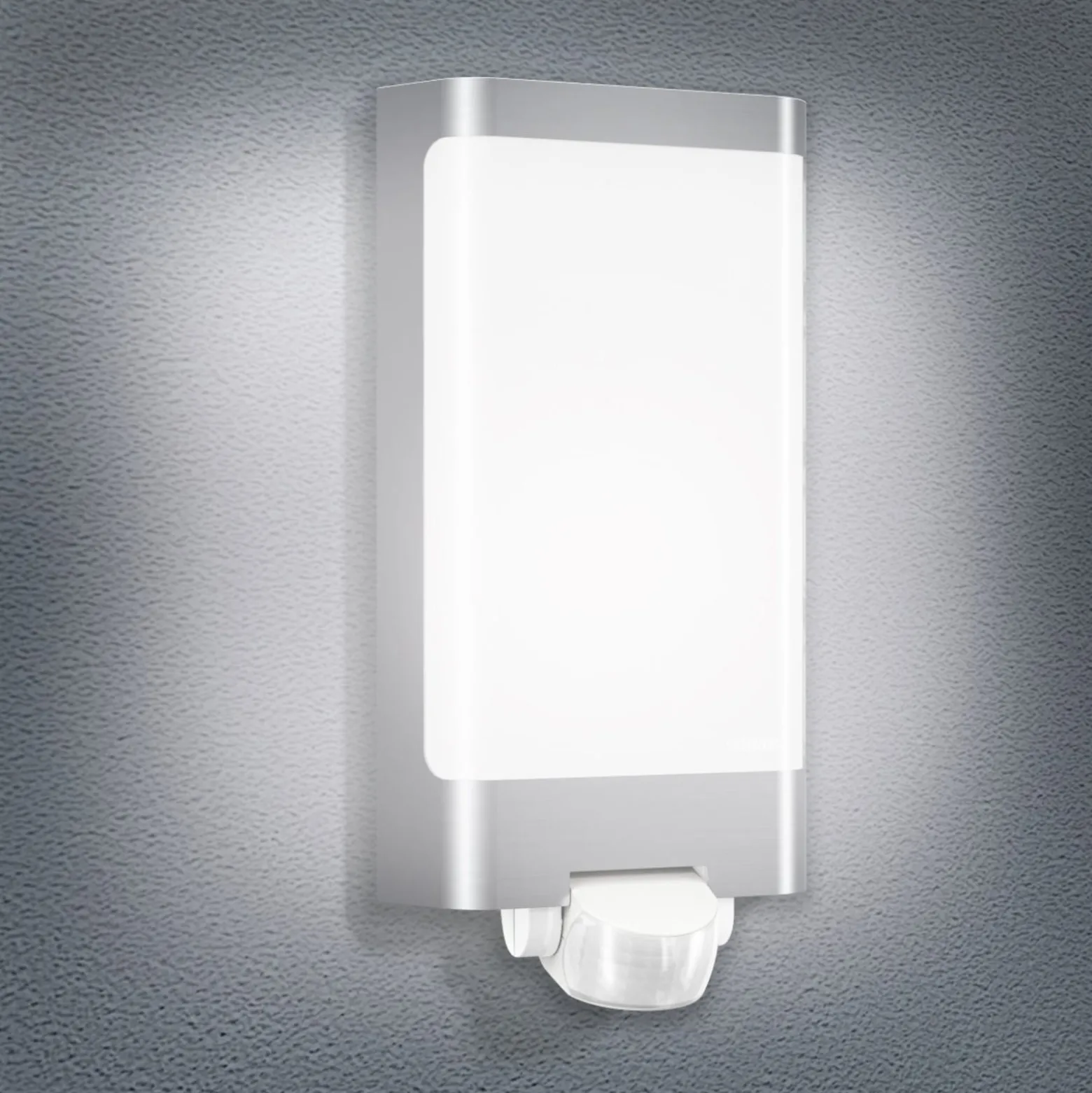 STEINEL L 240 S LED-Wandleuchte Sensor, edelstahl