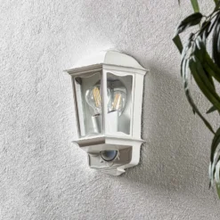 STEINEL L 190 S Sensor-Außenwandlampe weiß