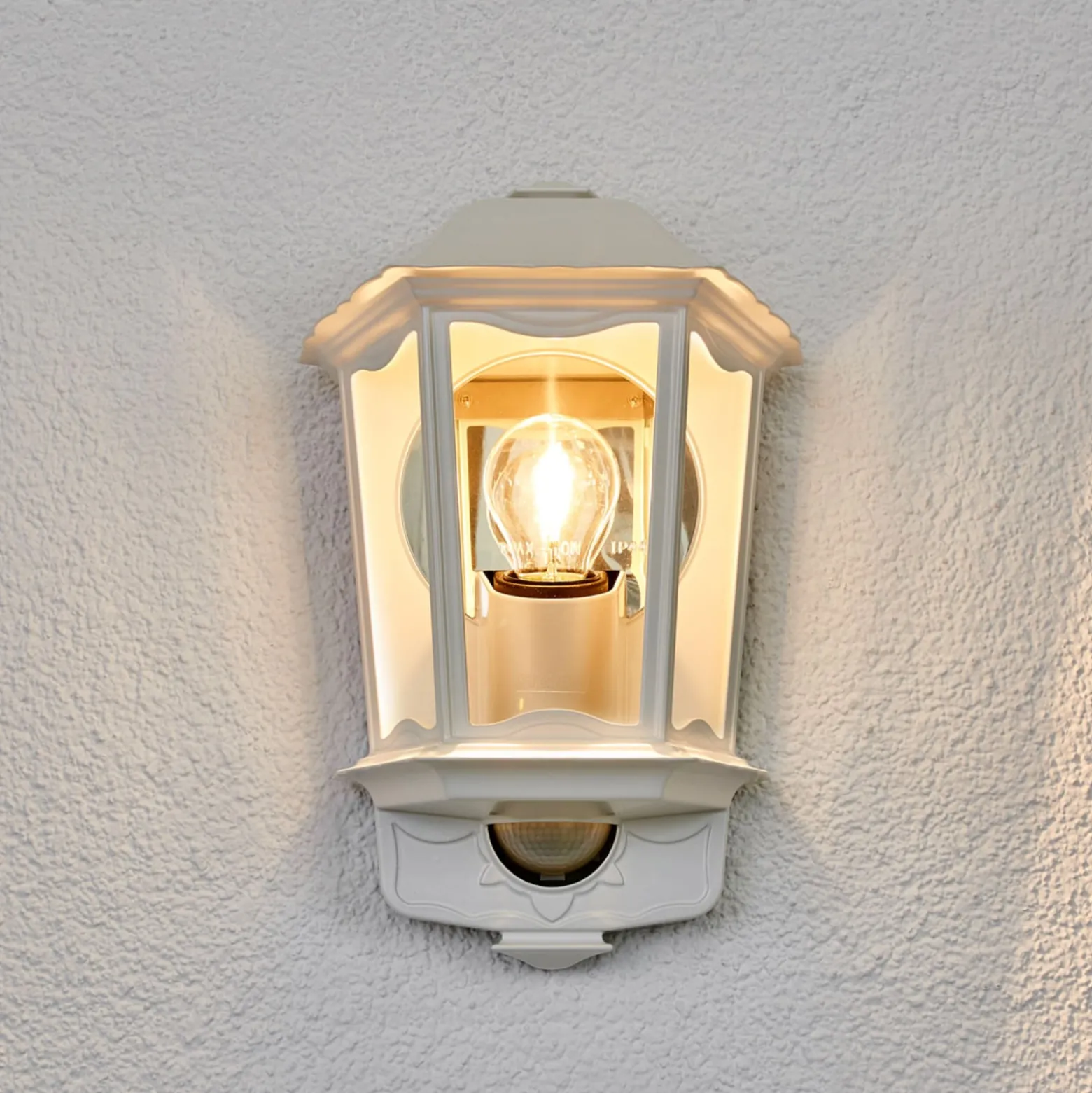 STEINEL L 190 S Sensor-Außenwandlampe weiß