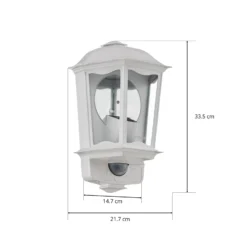 STEINEL L 190 S Sensor-Außenwandlampe weiß