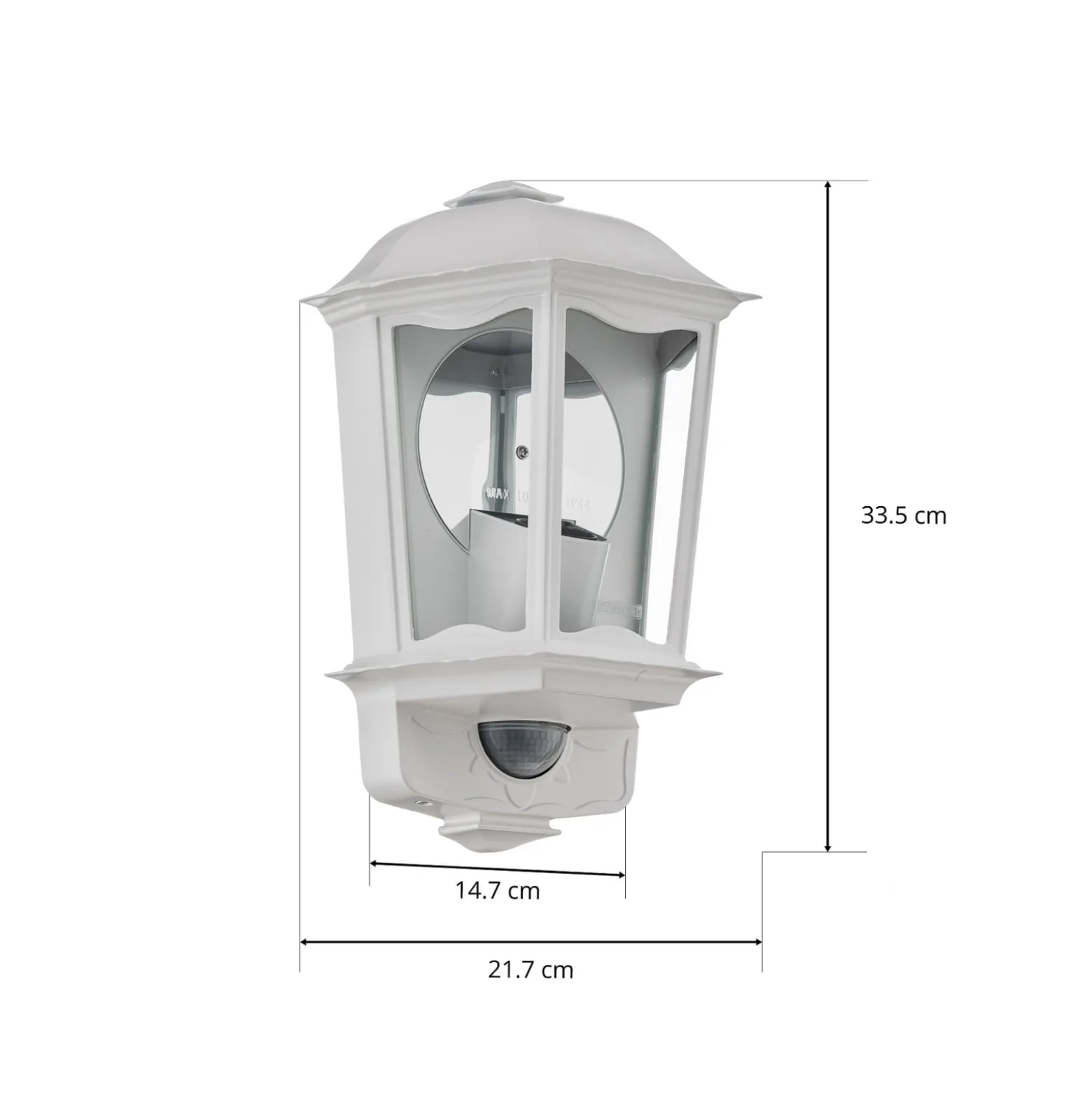 STEINEL L 190 S Sensor-Außenwandlampe weiß