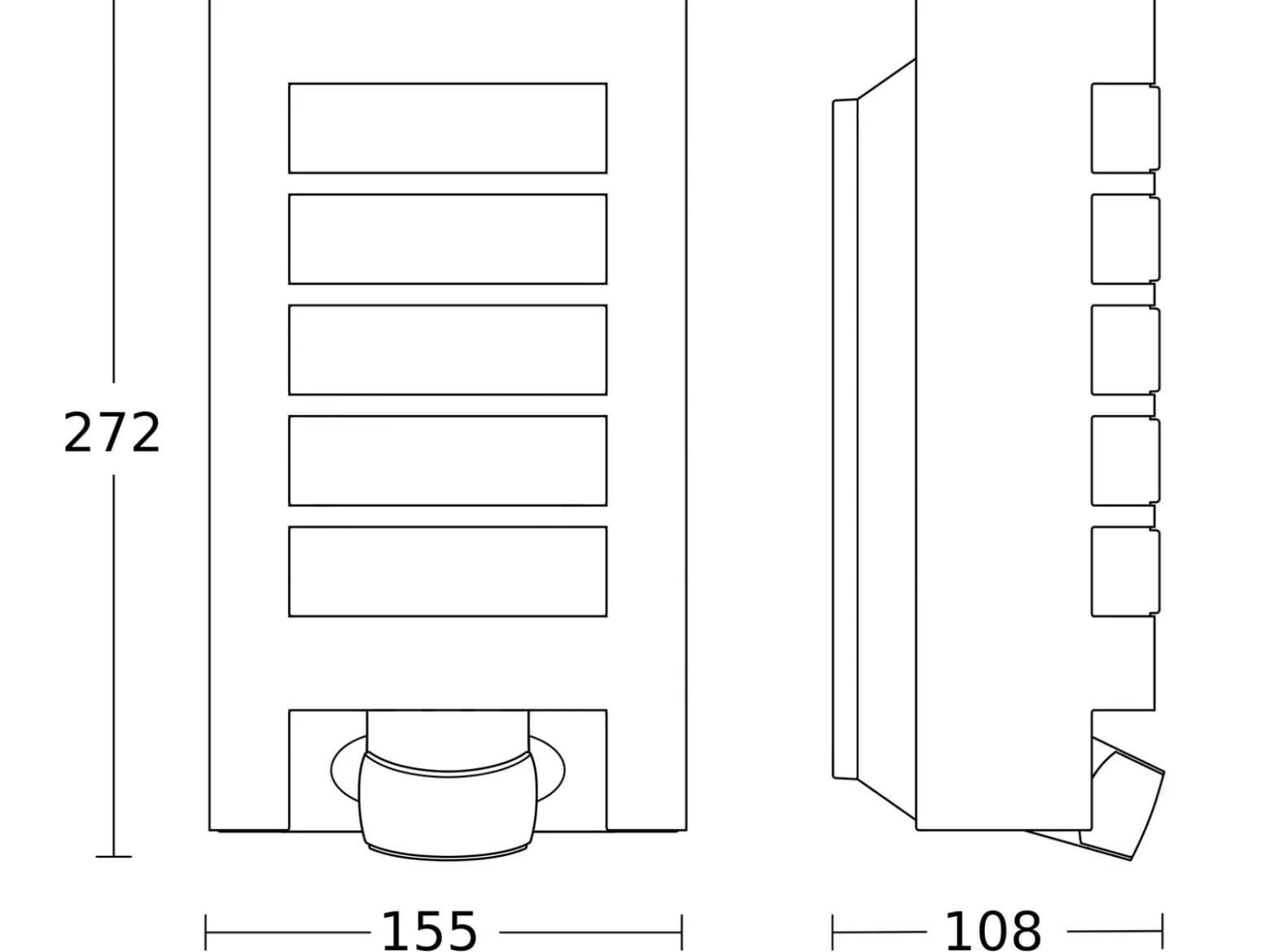 STEINEL L 12 S Sensor-Außenwandleuchte, anthrazit