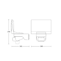 STEINEL Sensor-Außenstrahler XLED Home 2 XL S grafit IP44