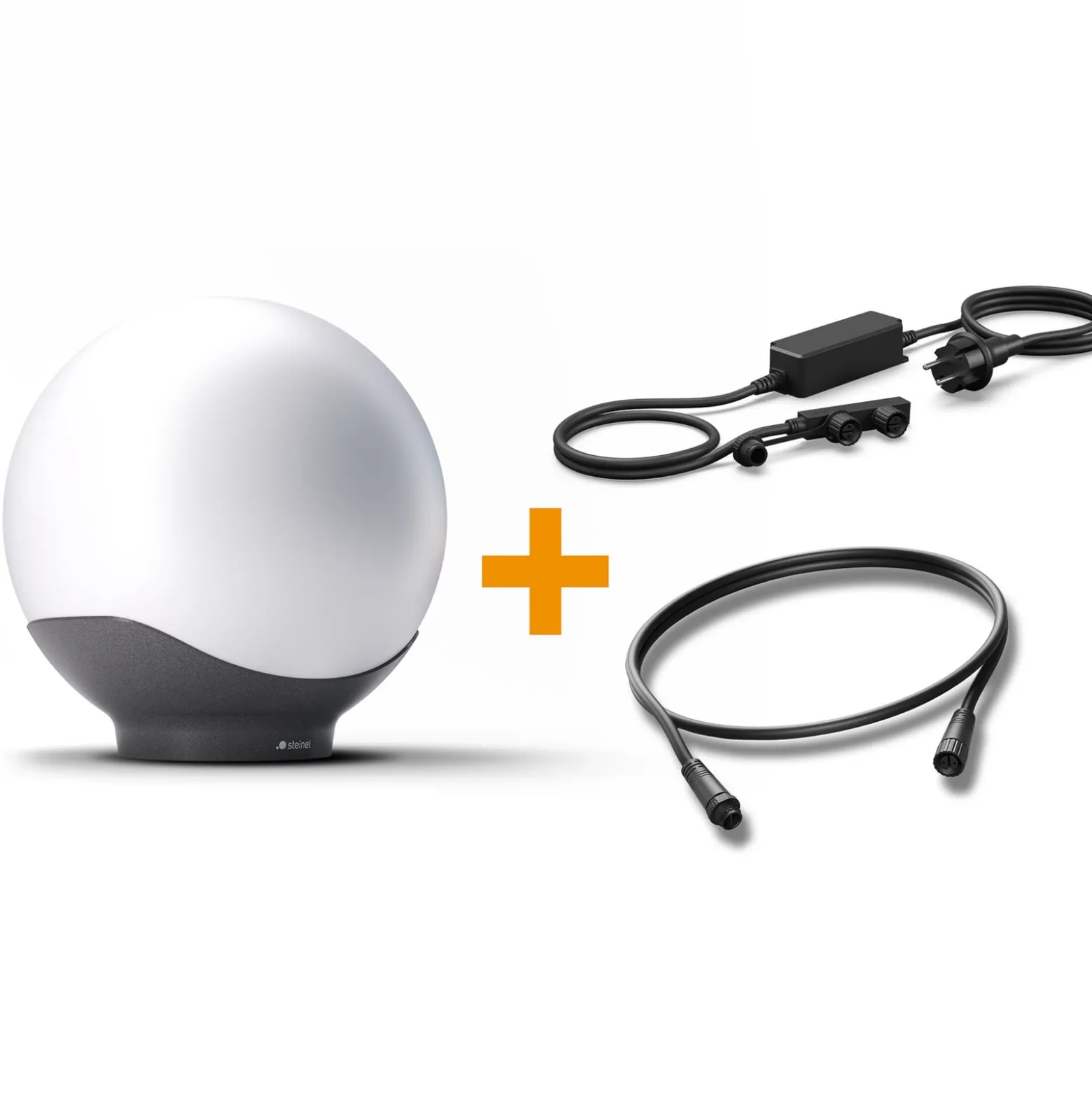 STEINEL Starter-Set Sphera C weiß/anthrazit 40 cm RGBWW IP65