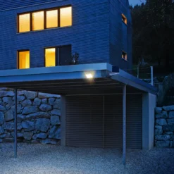 STEINEL XSolar L-S Solar-LED-Außenwandlampe silber