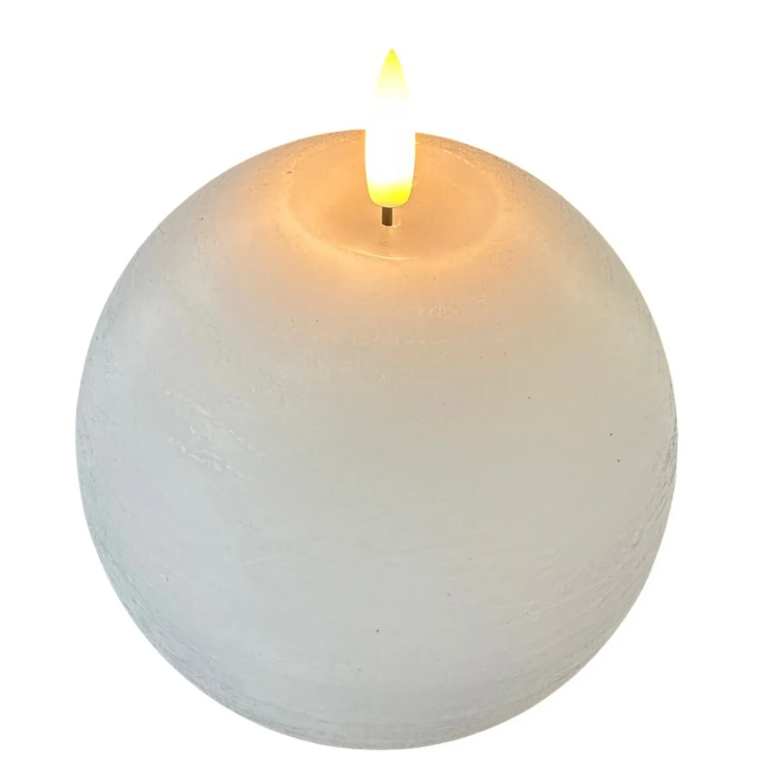 STERNTALER LED-Wachskerze, weiß, Höhe 13 cm, Kugel, Batterie
