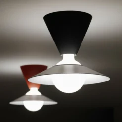 Stilnovo Fante LED-Deckenleuchte, 2.700 K, rot