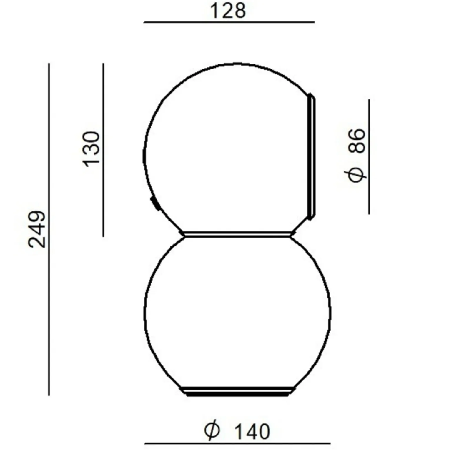 Stilnovo Gravitino LED-Tischlampe mit Magnet, rot