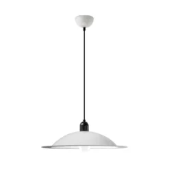 Stilnovo Lampiatta LED-Hängelampe, Ø 50cm, weiß