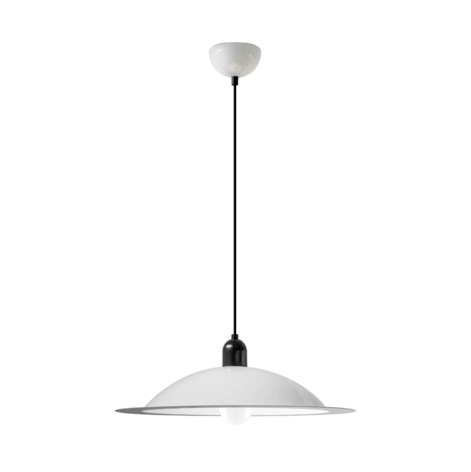 Stilnovo Lampiatta LED-Hängelampe, Ø 50cm, weiß