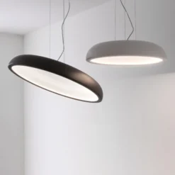 Stilnovo Reflexio LED-Hängeleuchte, Ø65cm, weiß